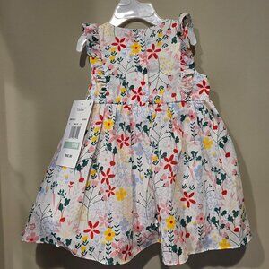 Rare Editions 2 Piece Floral Pattern Dress. Size 18 Month